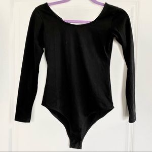 Long Sleeve Black Bodysuit